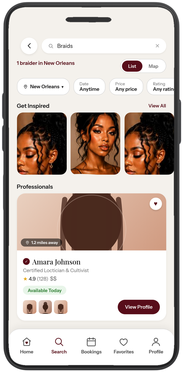 BeautyDex search results
