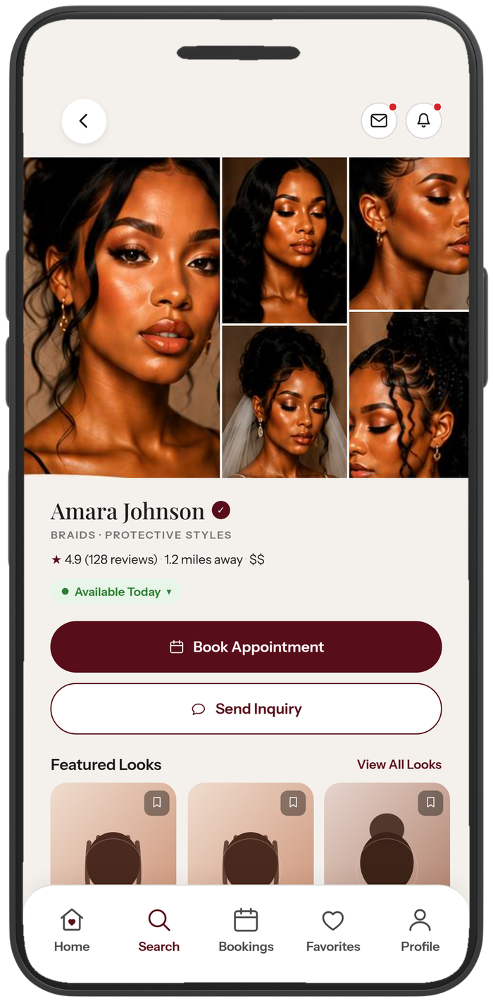 A professional's BeautyDex profile
